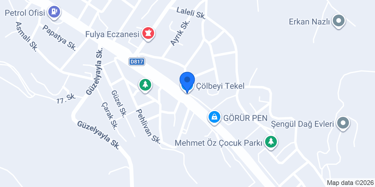 Çölbeyi Tekel konumu