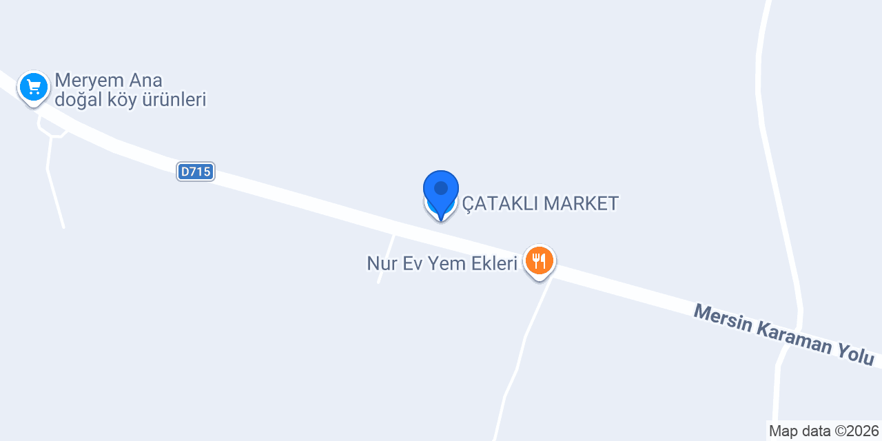ÇATAKLI MARKET konumu