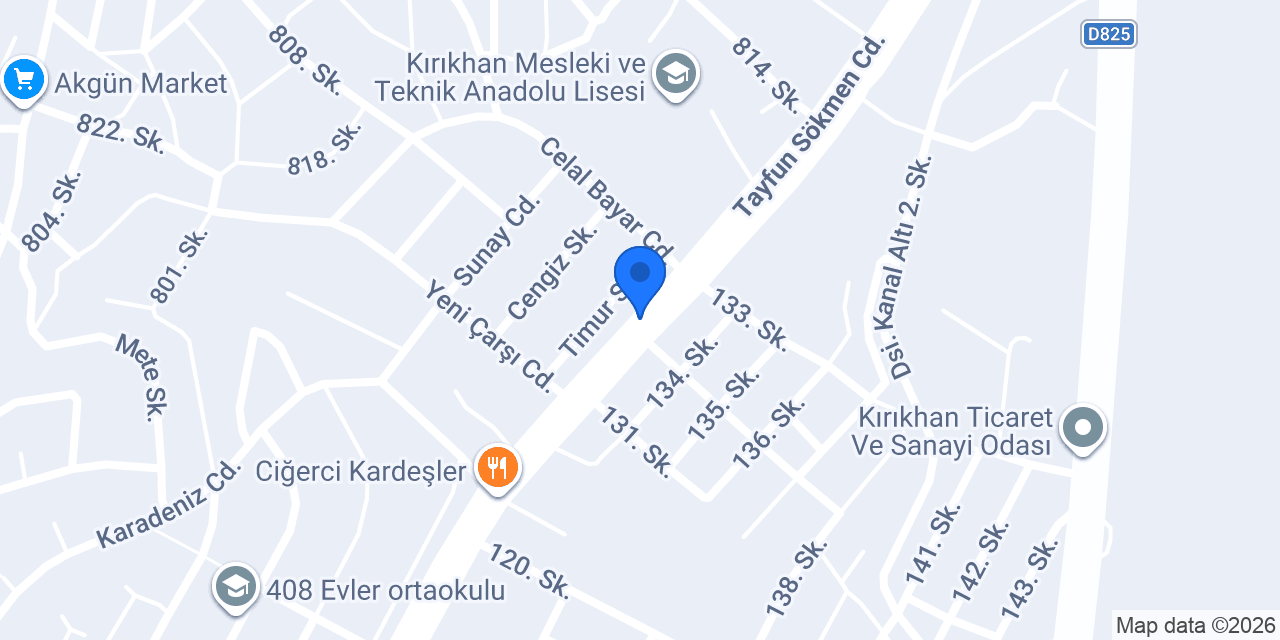 Cemil Market konumu