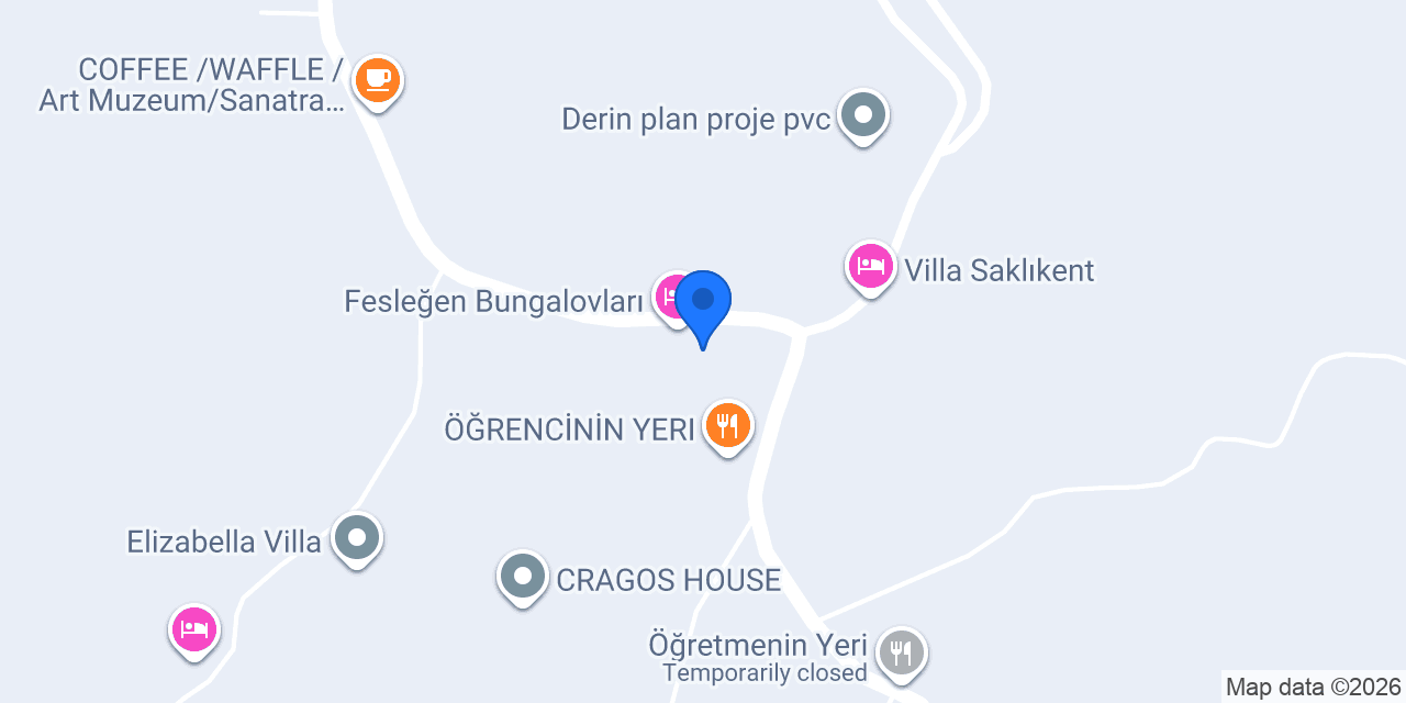 Villa Roza konumu