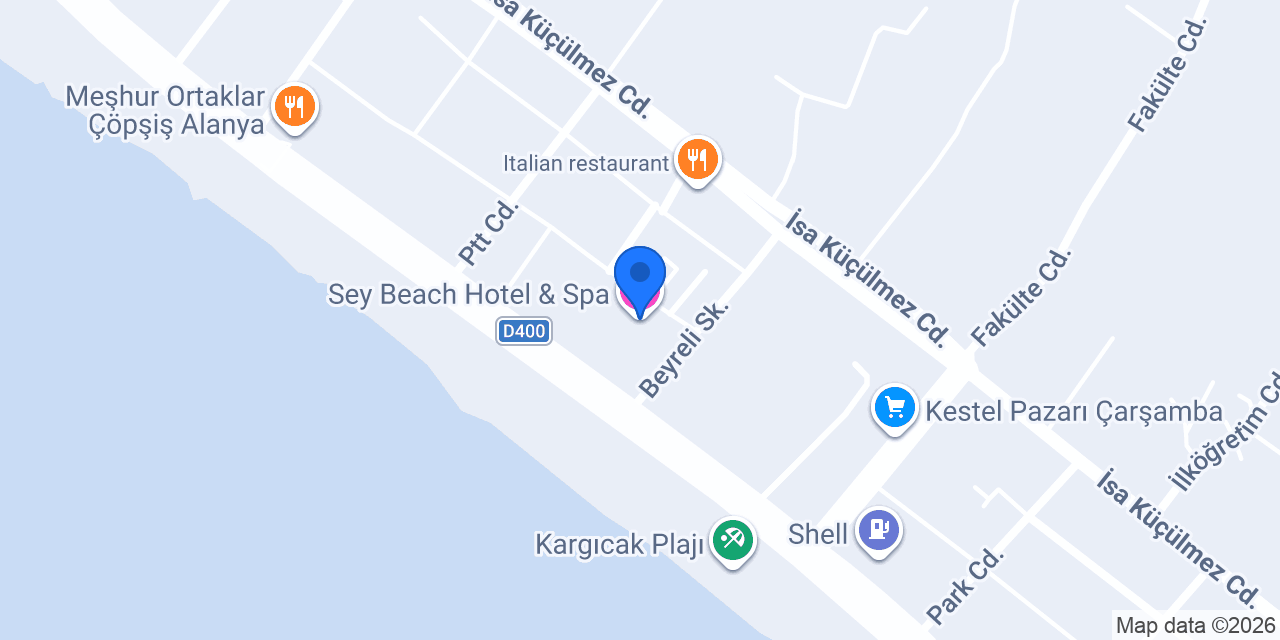 Sey Beach Hotel & Spa konumu