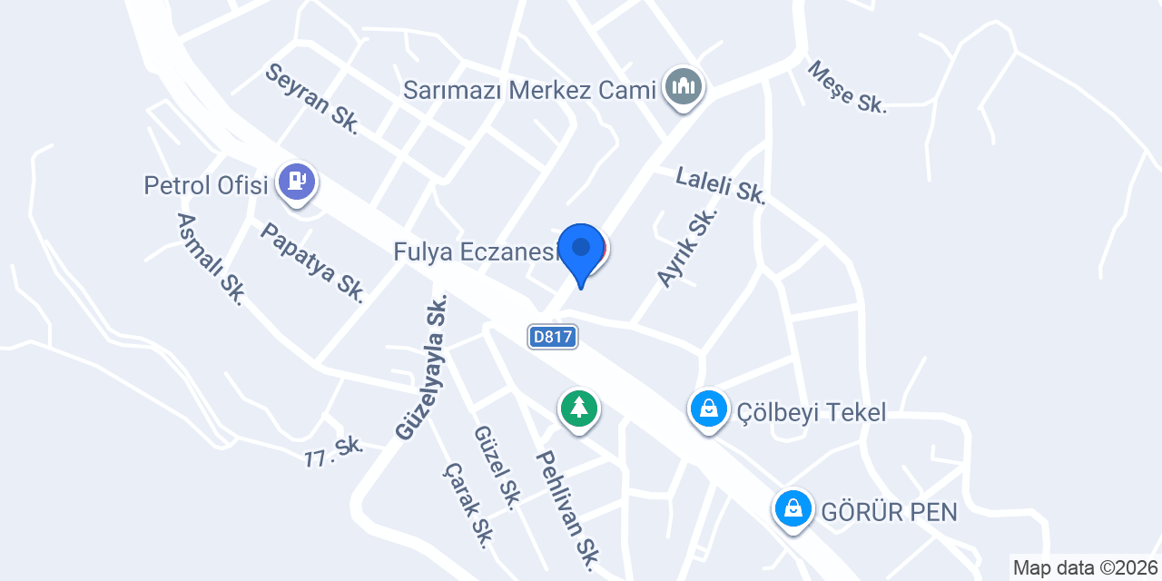 Akatan Sarımazı Eczanesi konumu