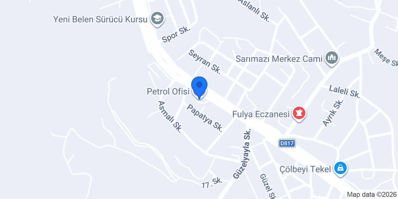 Petrol Ofisi konumu
