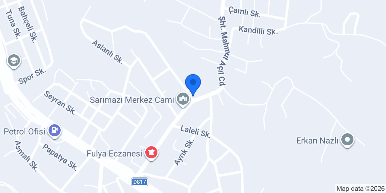 Saklar kebap ve döner evi konumu