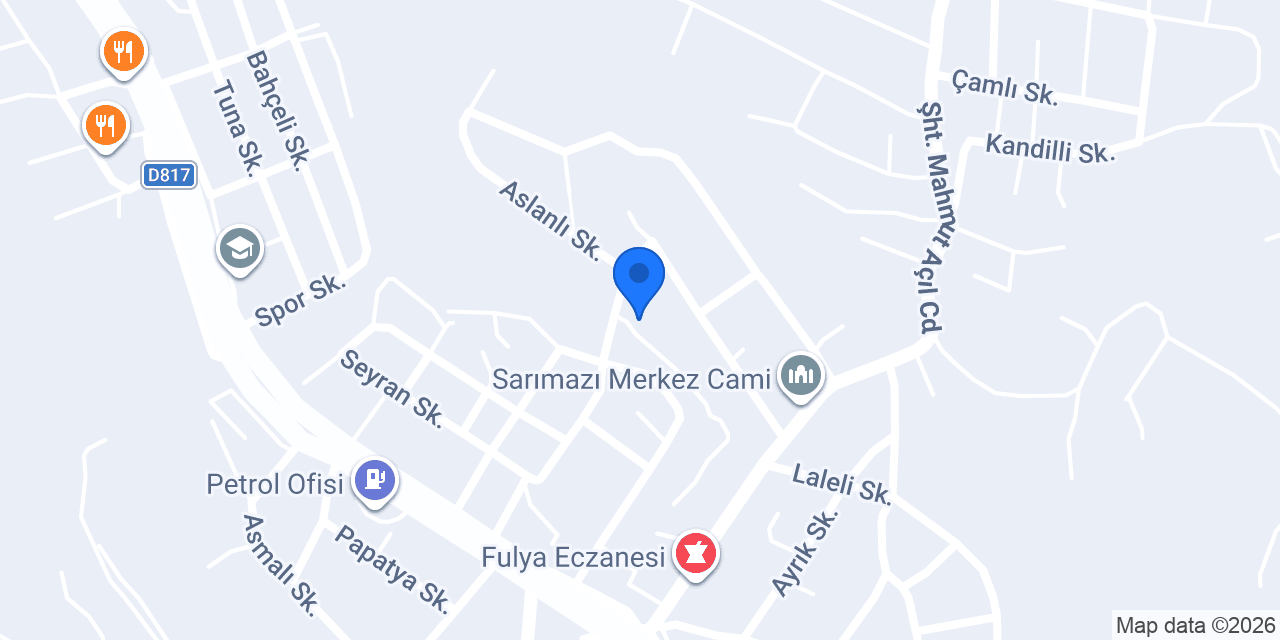 Hatay FRS Çelik Çatı Prefabrik konumu