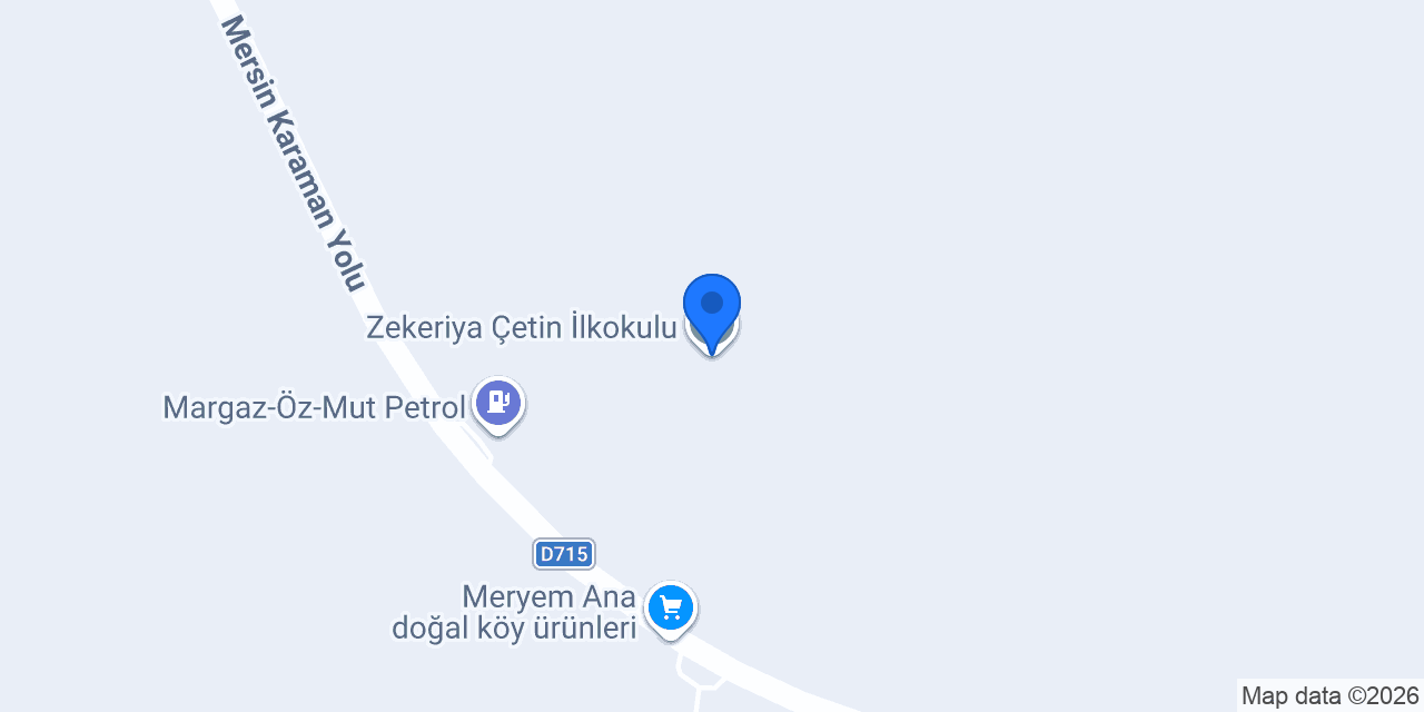 Zekeriya Çetin İlkokulu konumu