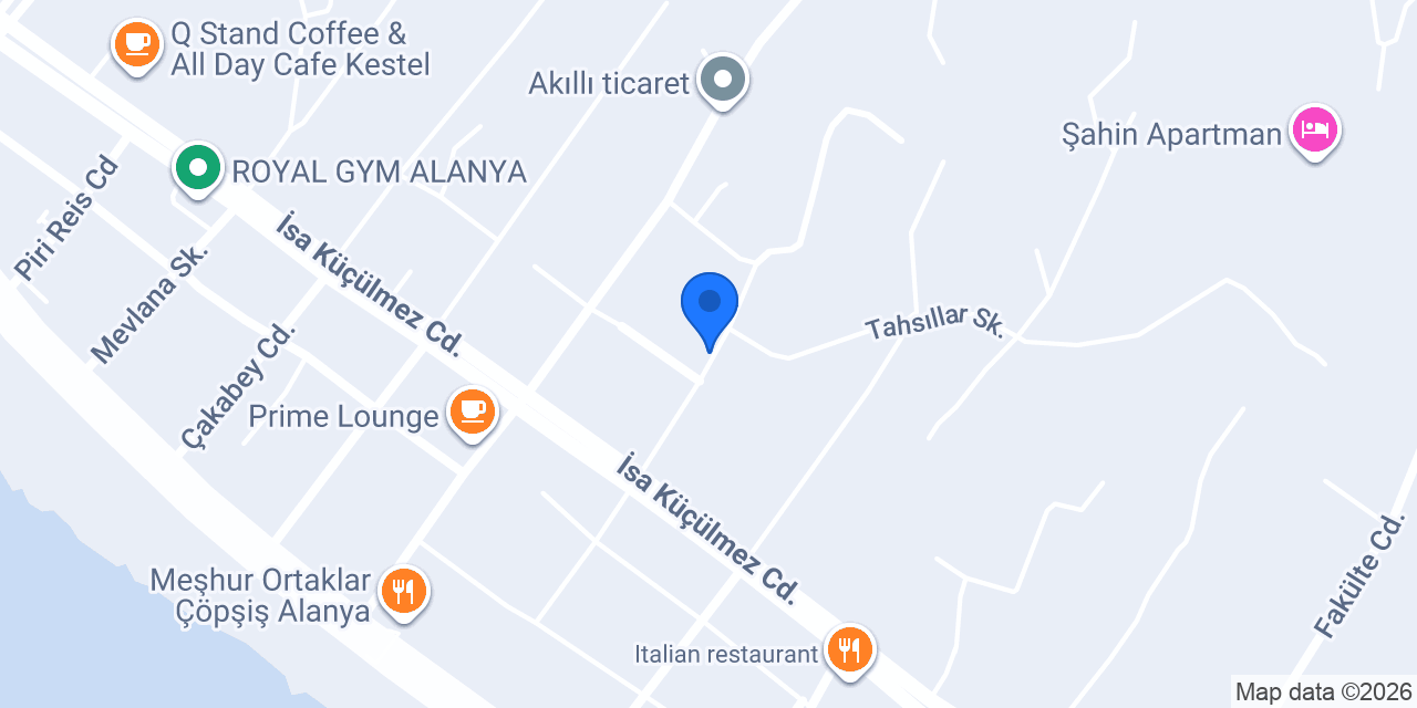 Alanya Hedef Pilates & EMS Studio konumu