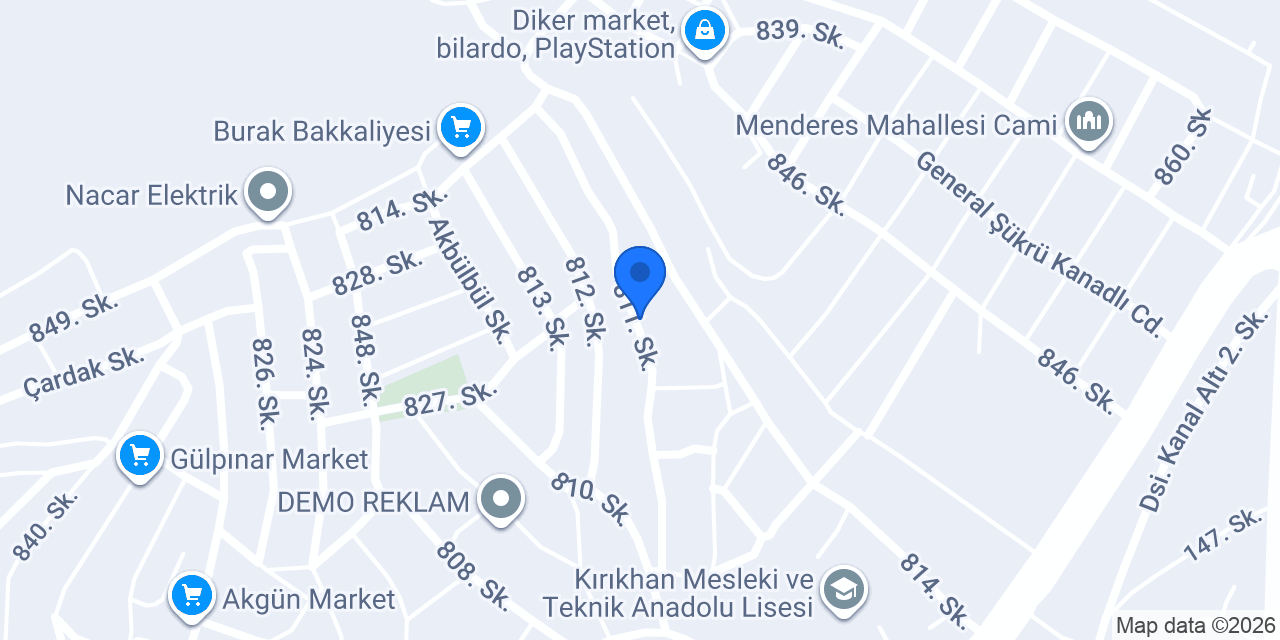 Bahçe Kebap Salonu.no 26 konumu