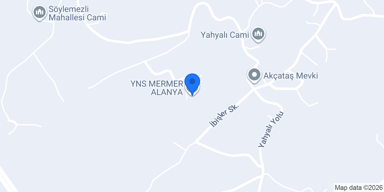 YNS MERMER ALANYA konumu