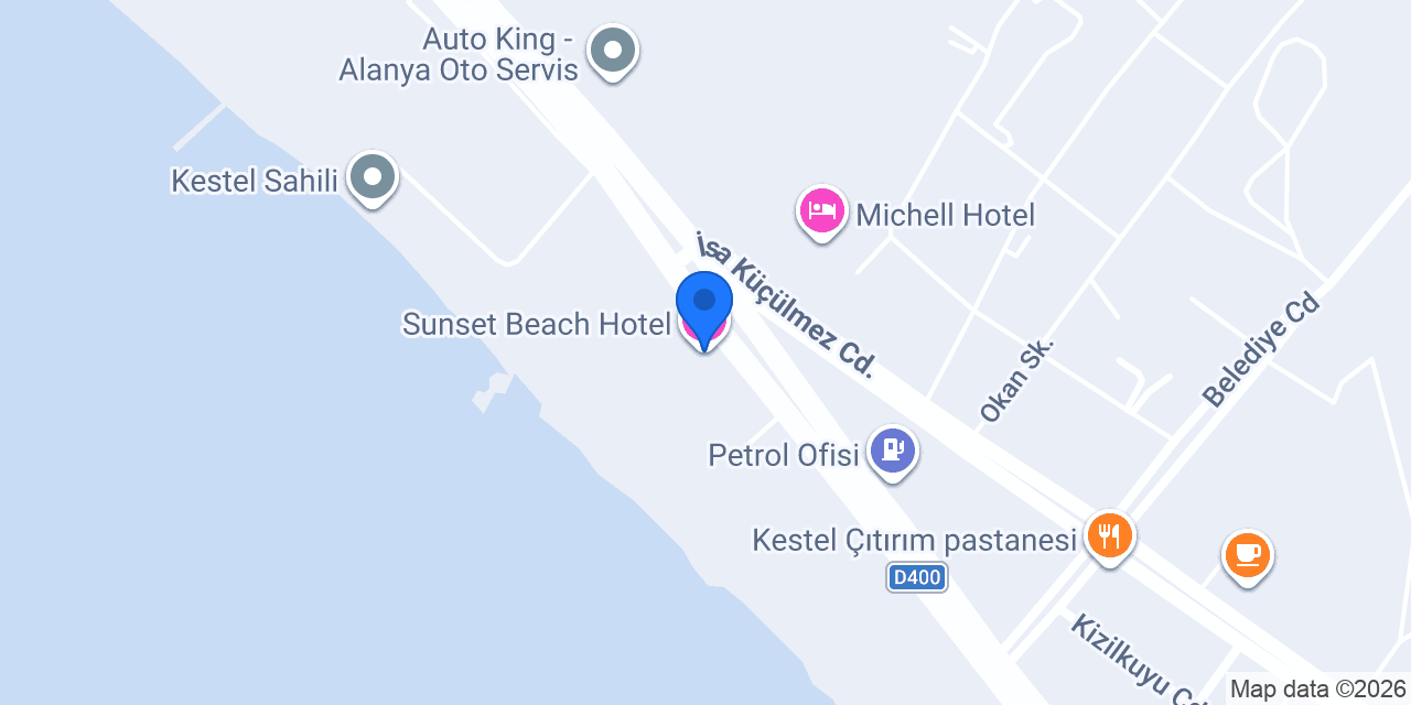 Sunset Beach Hotel SPA Alanya konumu
