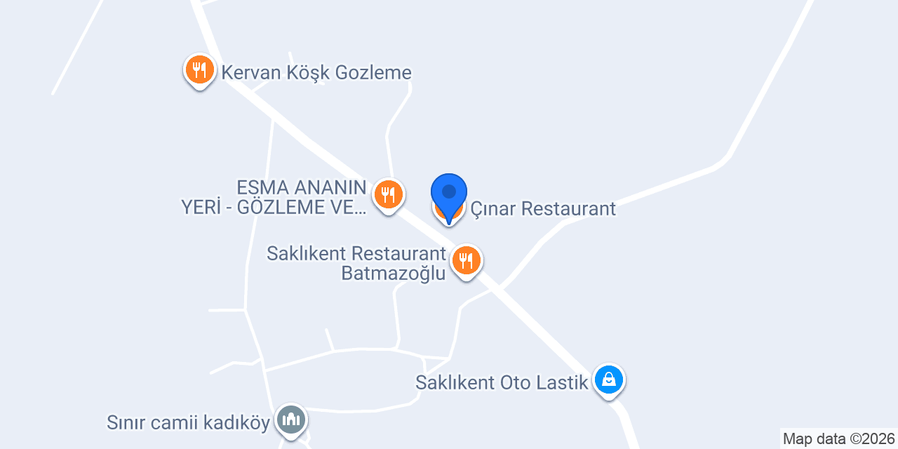 Çınar Restaurant konumu