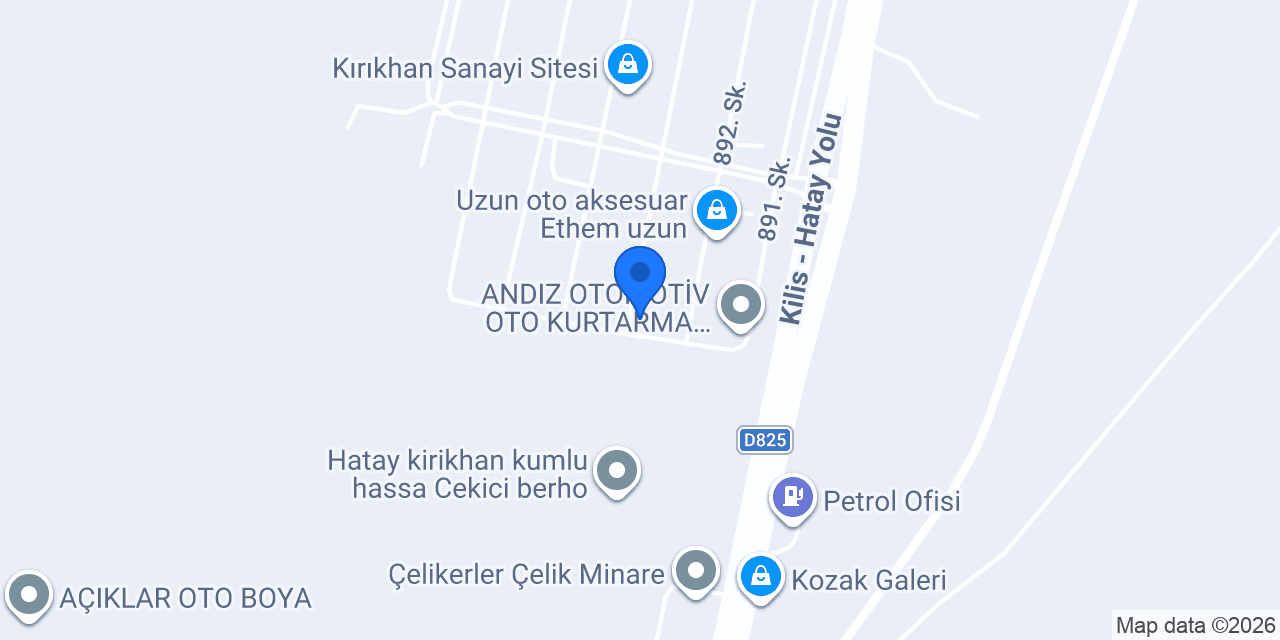 Tamirci Recep Usta konumu