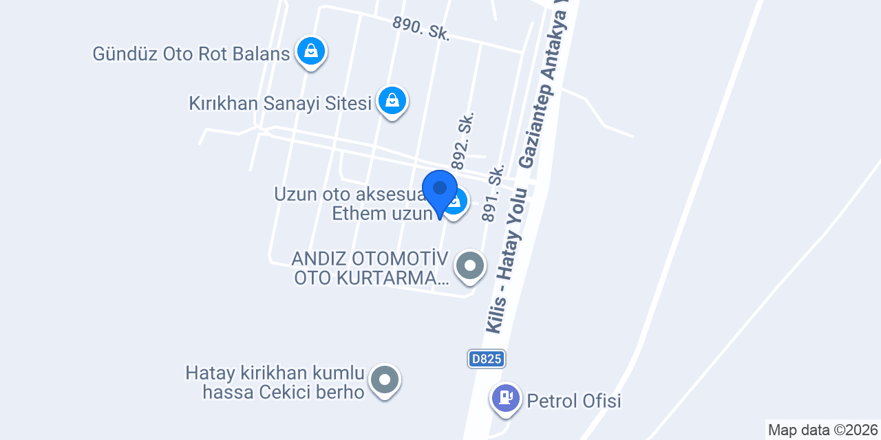 Özdemir Oto konumu