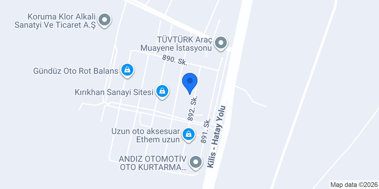 Pilot Garage Kırıkhan Oto Ekspertiz konumu