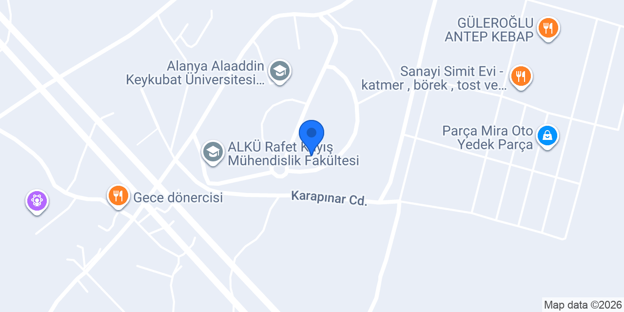 Coffy Alanya Üniversitesi konumu