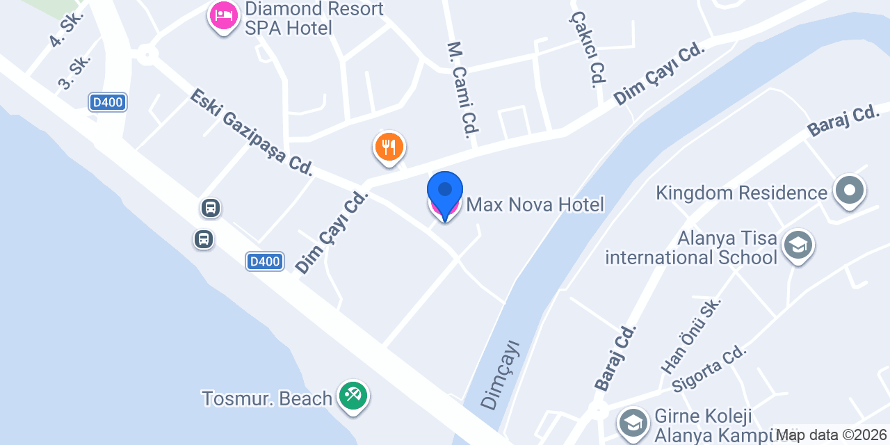 Max Nova Hotel konumu