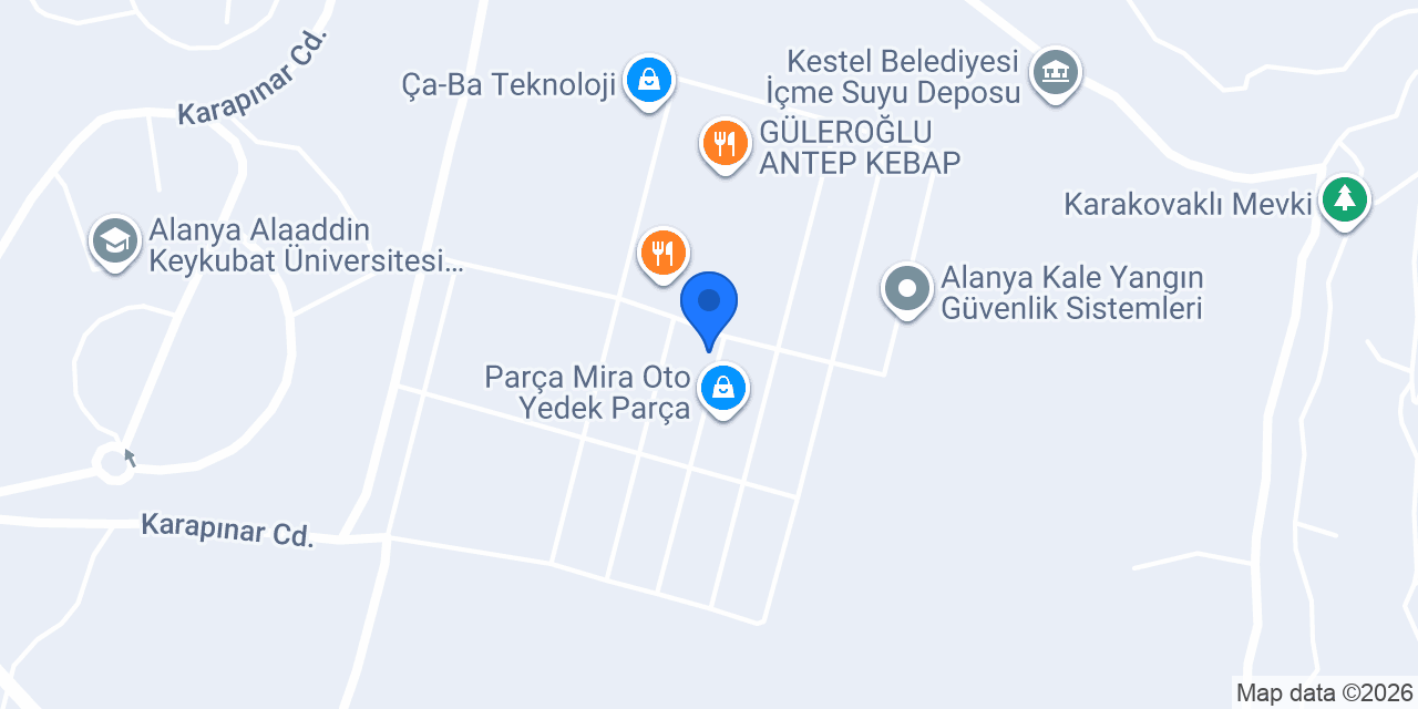 Alanya kenet çatı konumu