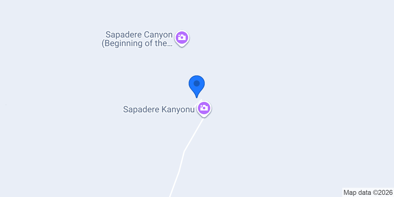 Sapadere Kanyon Restaurant konumu