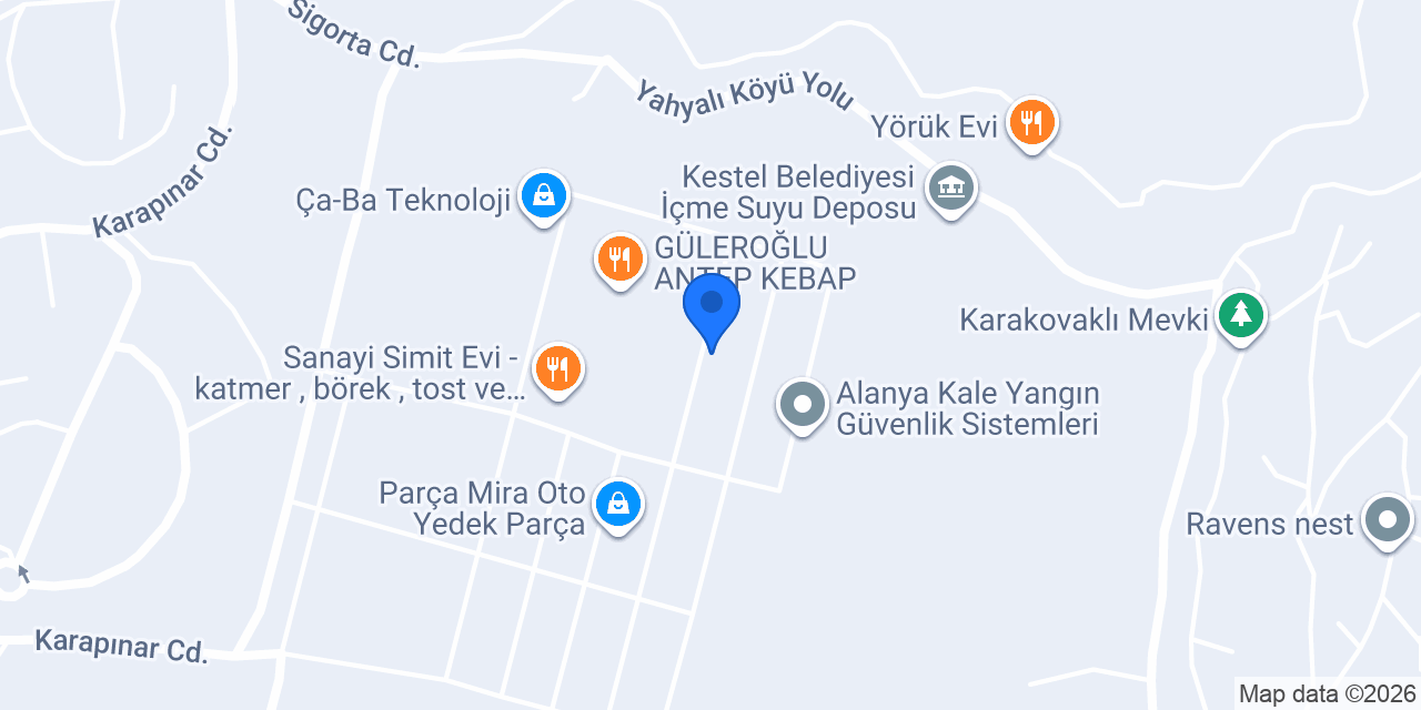 ALANYA OTO SERVİS konumu