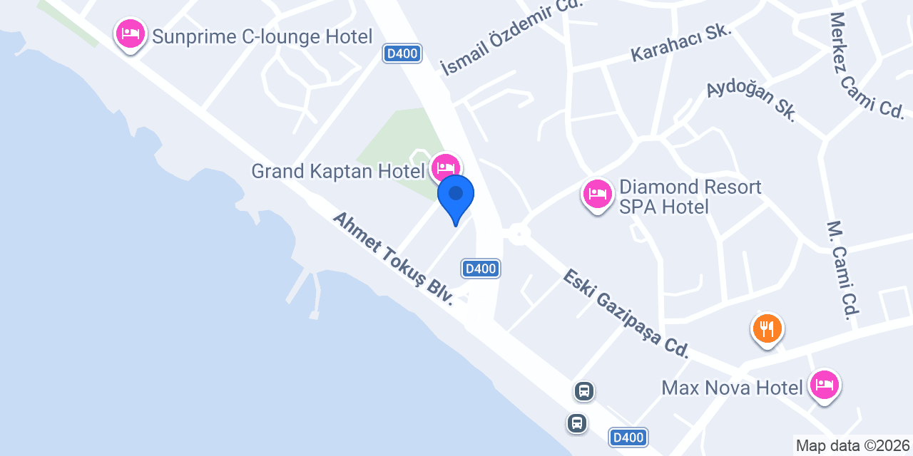 Simay Rent a Car konumu