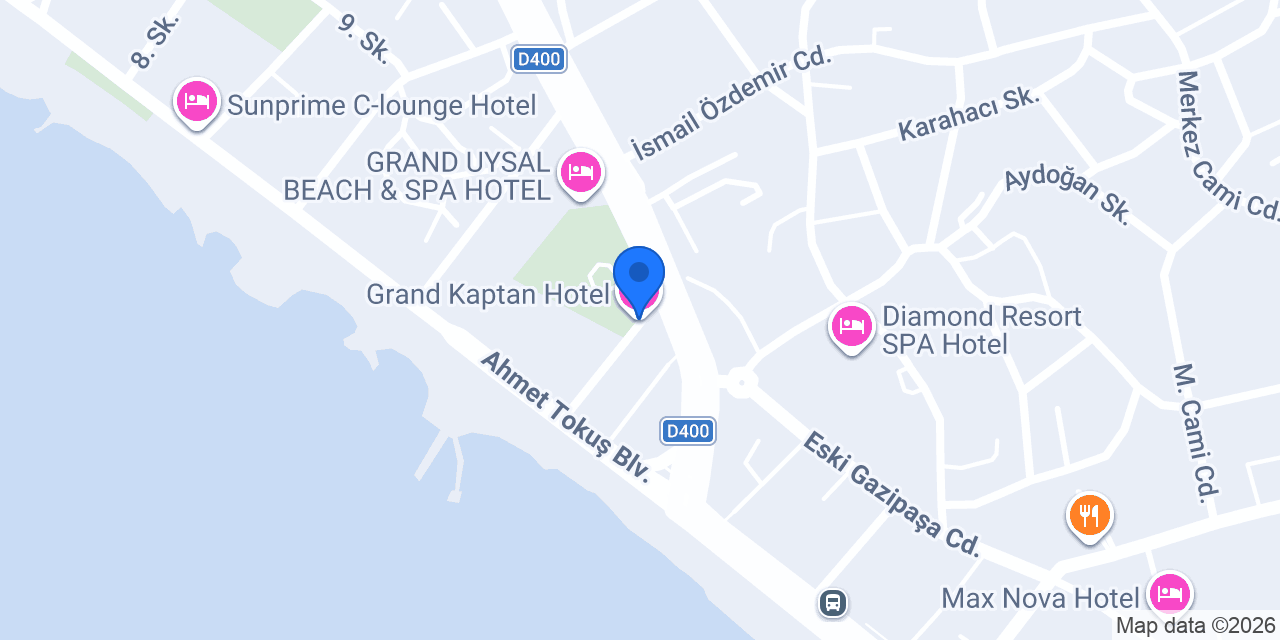 Grand Kaptan Hotel konumu
