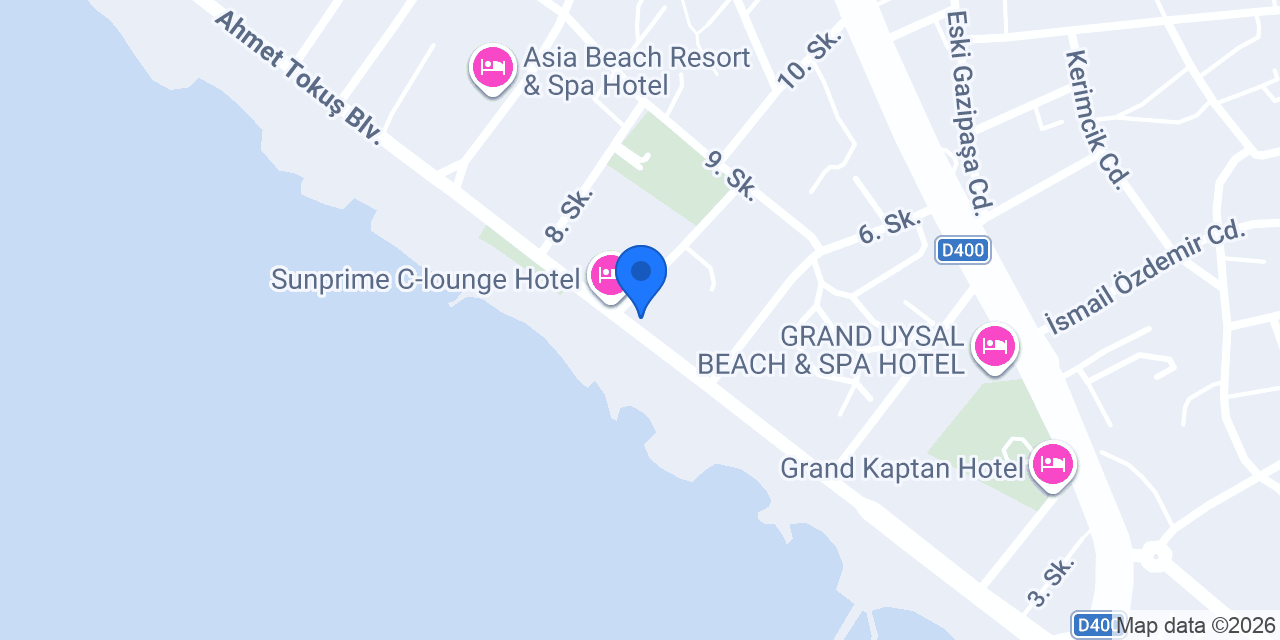 By Luna Beach Otel konumu