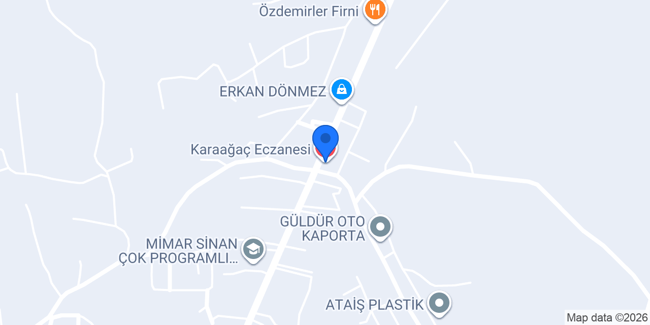 Karaağaç Eczanesi konumu