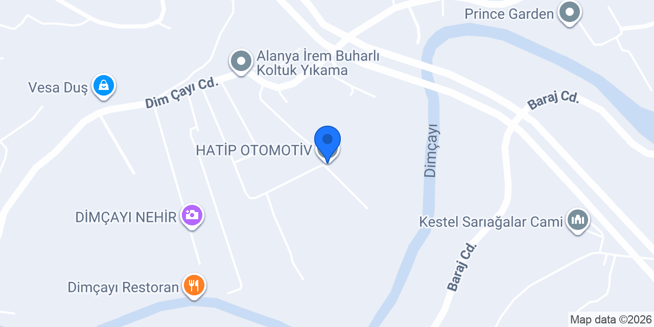 HATİP OTOMOTİV konumu