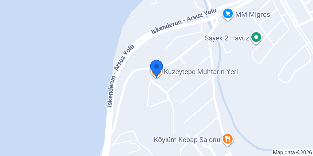 Kuzeytepe Muhtarın Yeri konumu