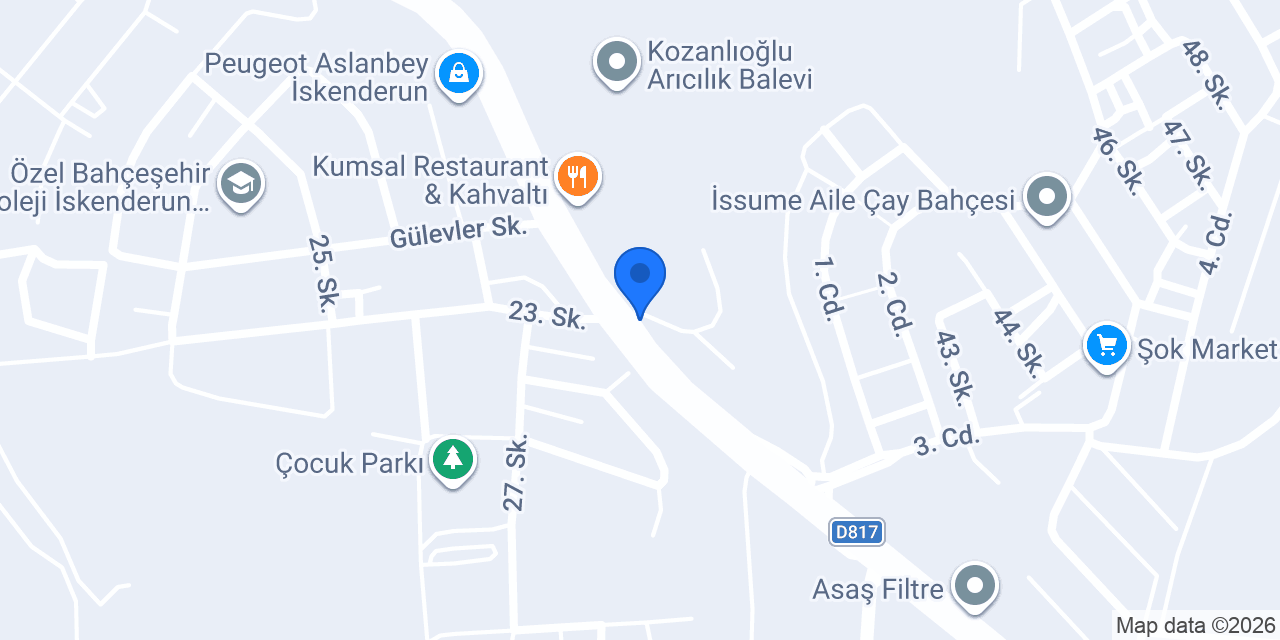 AUTO KİNG HATAY konumu