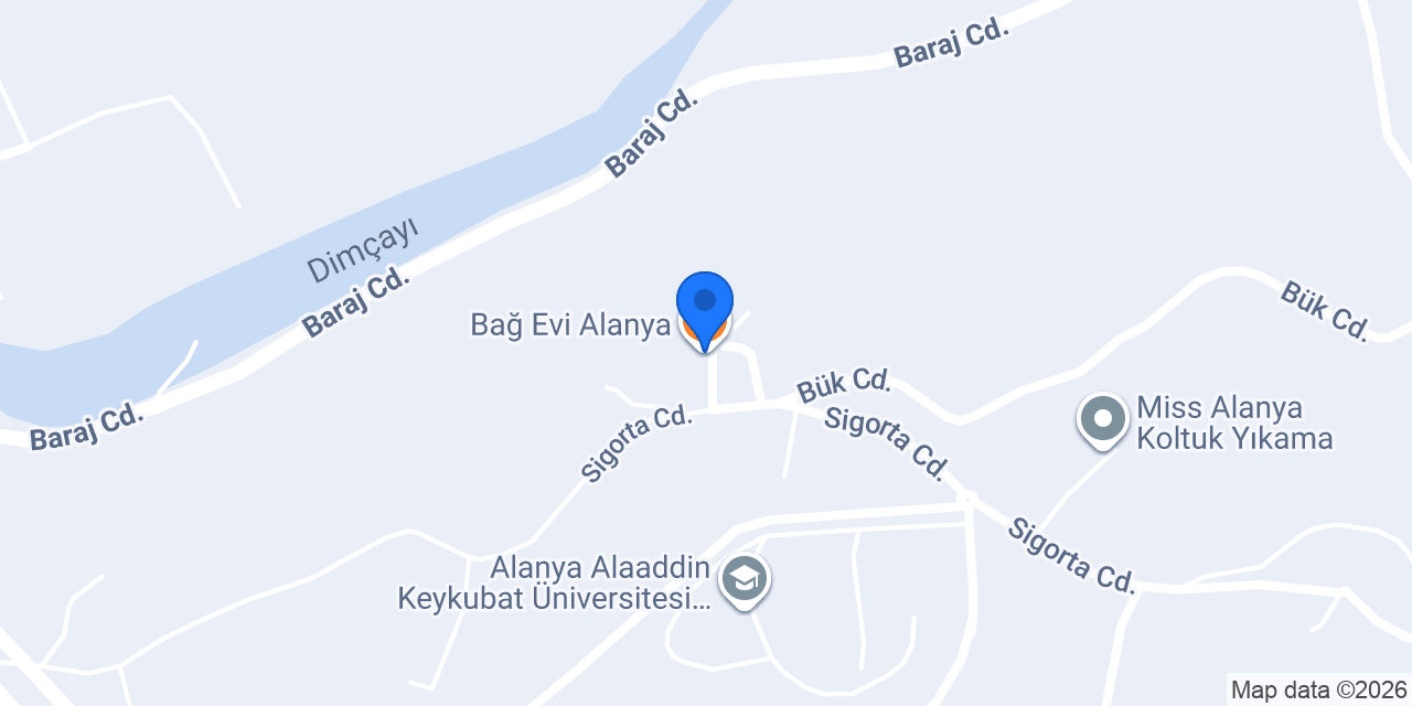 Bağ Evi Alanya konumu