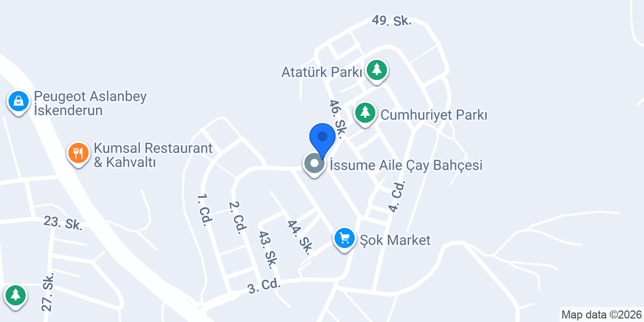 İssume Çınaraltı Kebap konumu