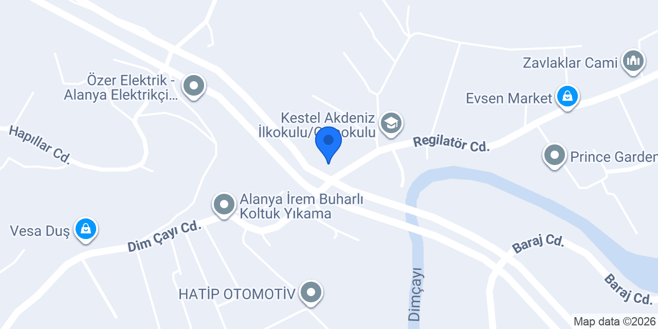 Gürses Mobilya Fabrika konumu
