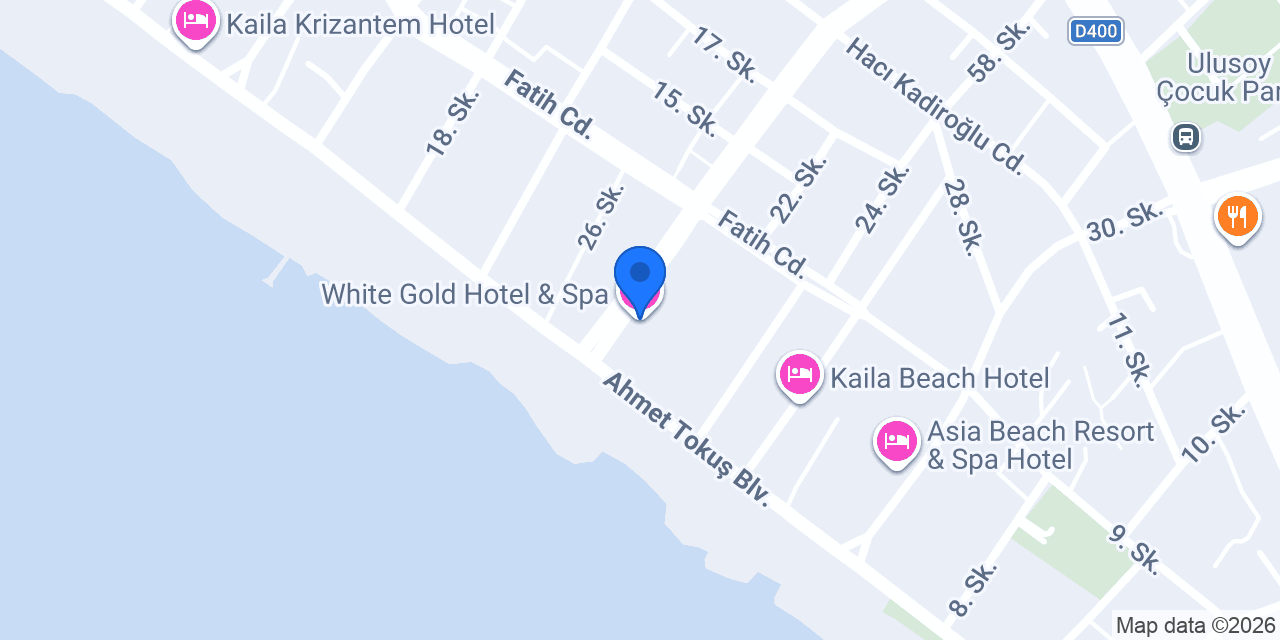 White Gold Hotel & Spa konumu