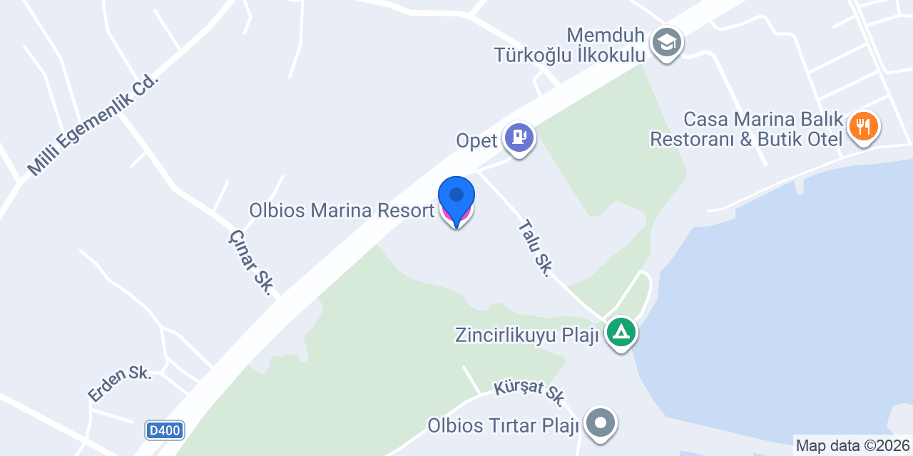 Olbios Marina Resort konumu
