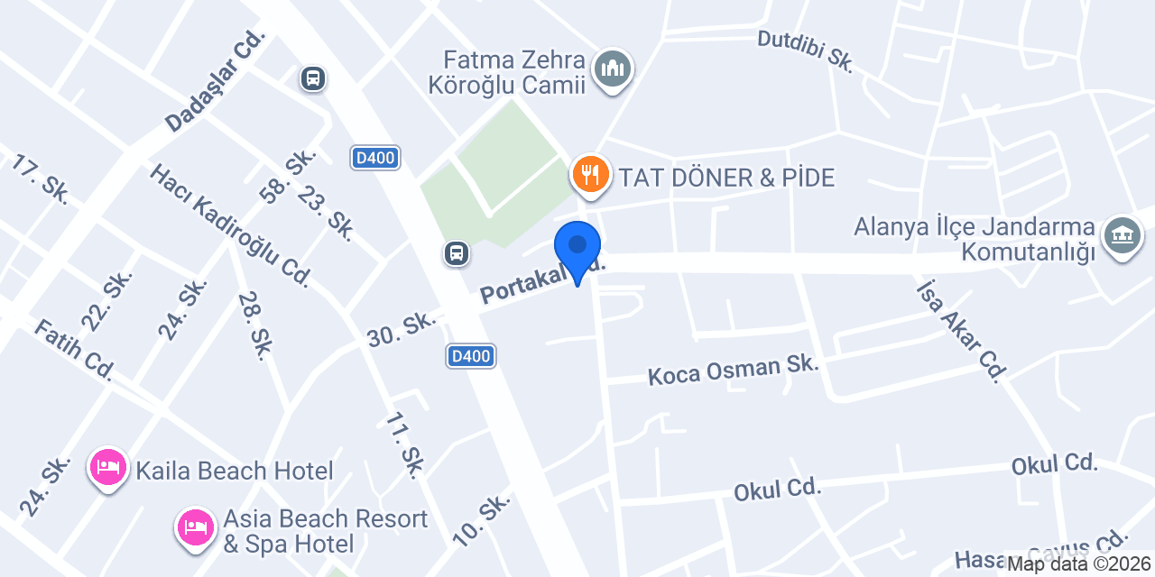 DOĞA RENT A CAR konumu