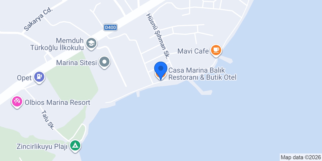 Casa Marina Balık Restoranı & Butik Otel konumu