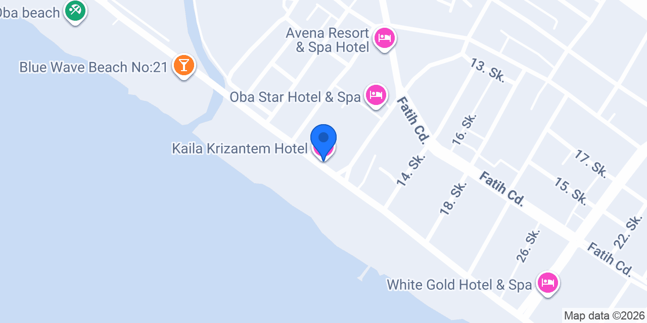 Kaila Krizantem Hotel konumu