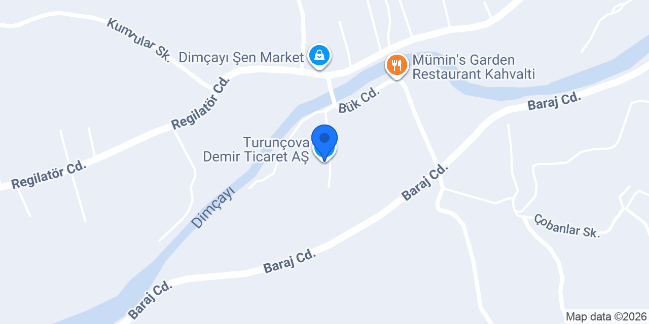 Turunçova Demir Ticaret AŞ konumu