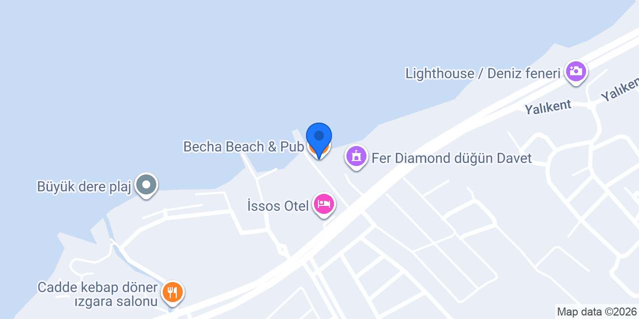 Becha Beach & Pub konumu