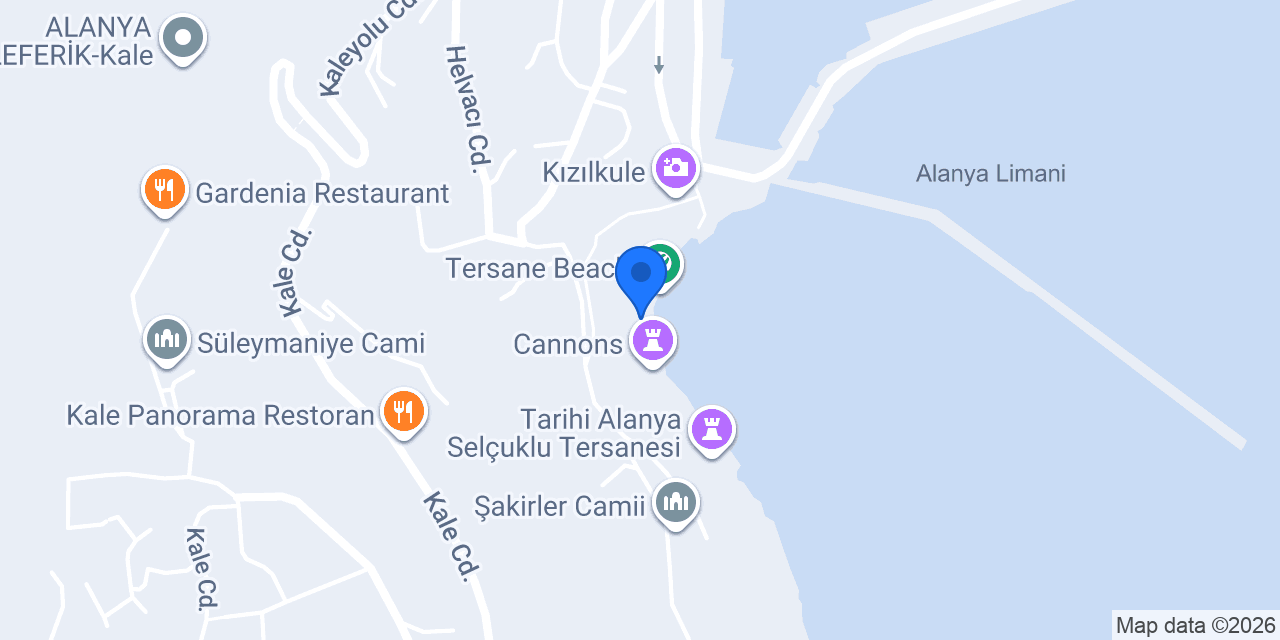 Tersane Cafe konumu