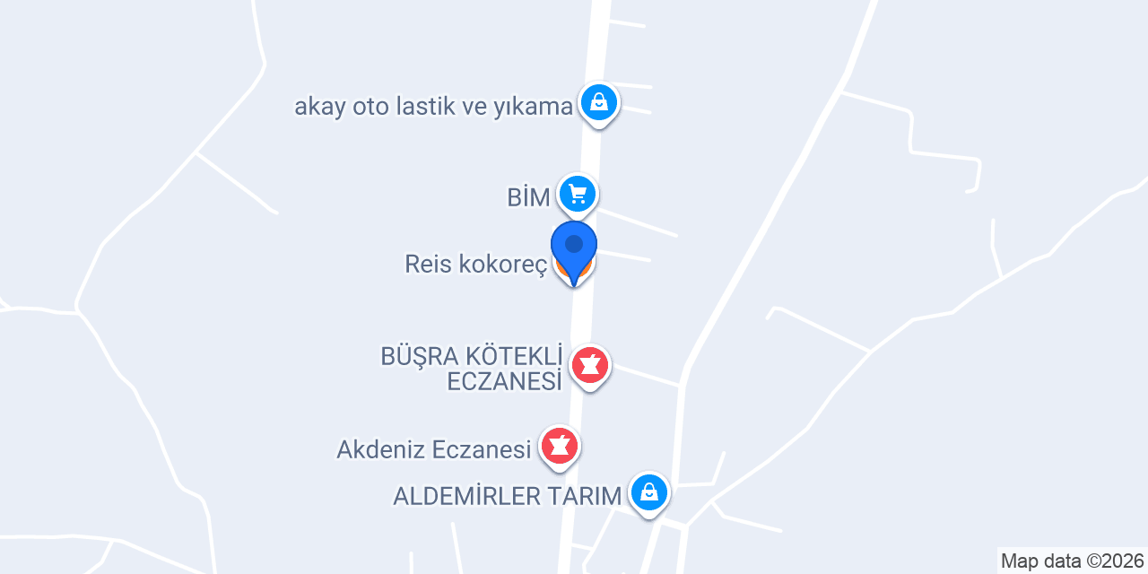 Reis kokoreç konumu