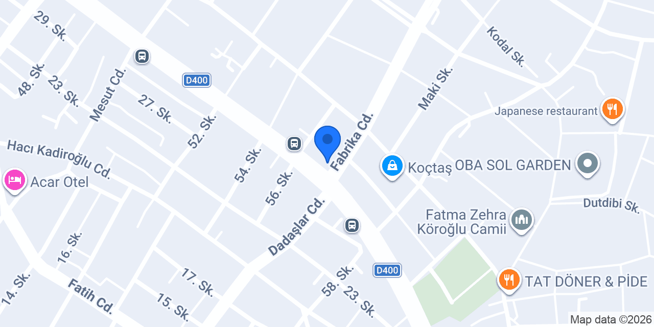 Petrol Ofisi konumu