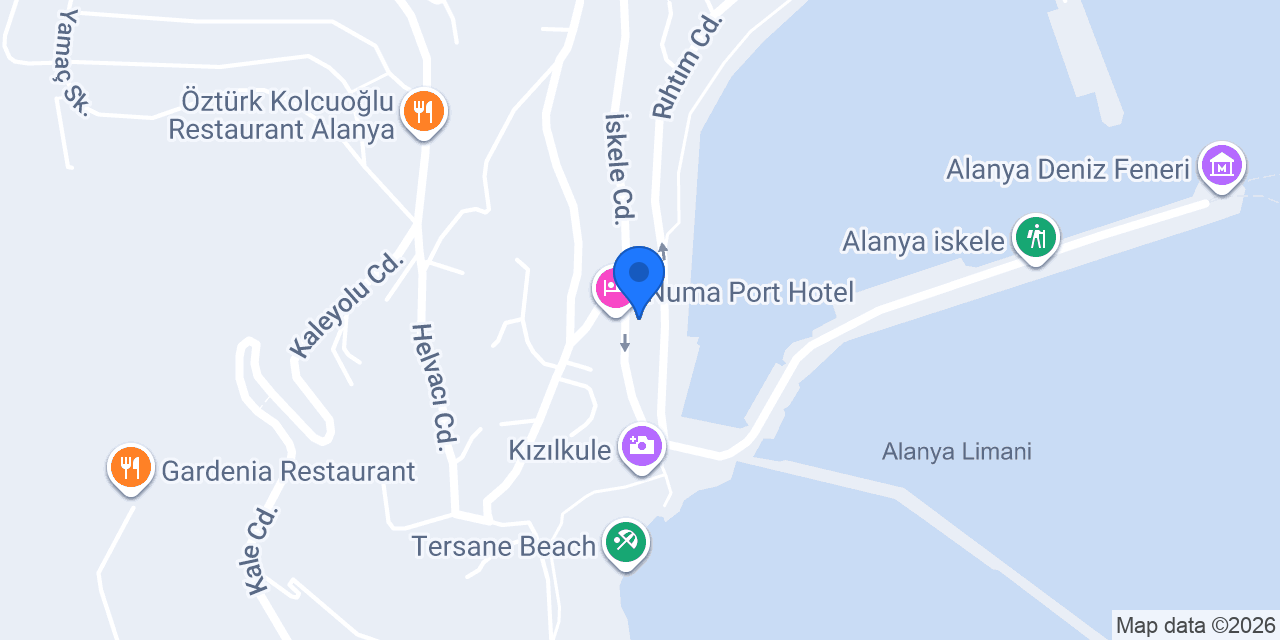 Merlot Restaurant Alanya konumu