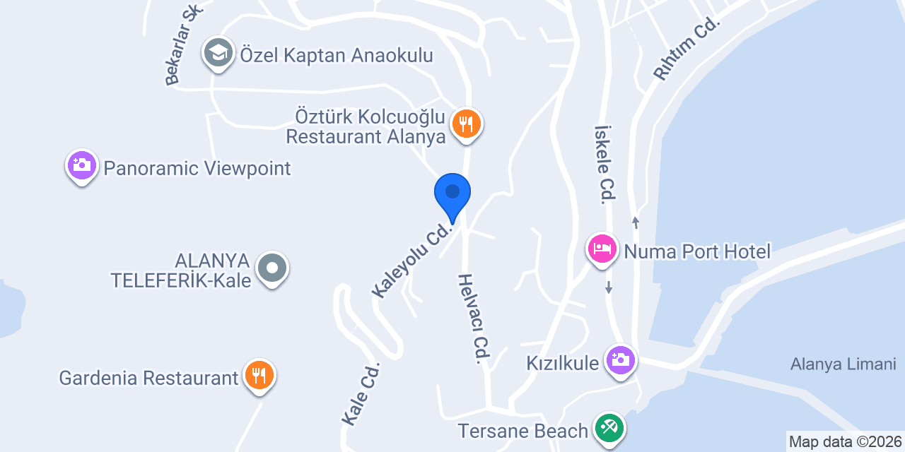Yamaç Cafe konumu