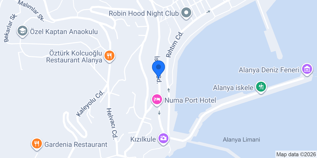 Hotel Kaptan konumu