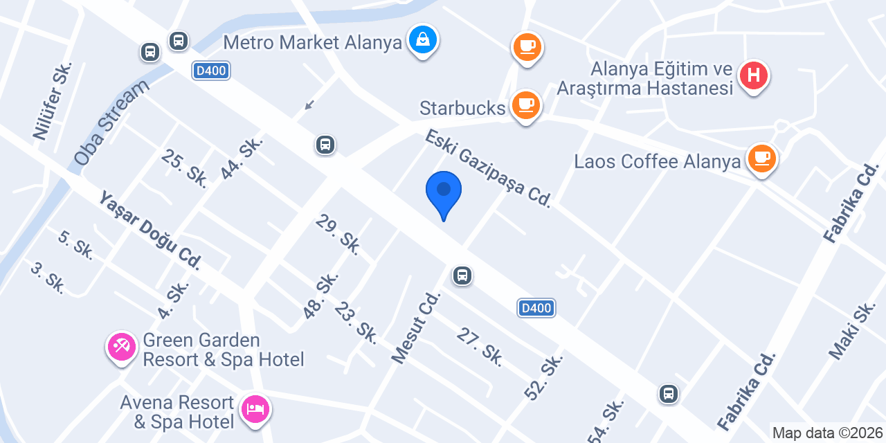 Alanya Zambak Mobilya konumu