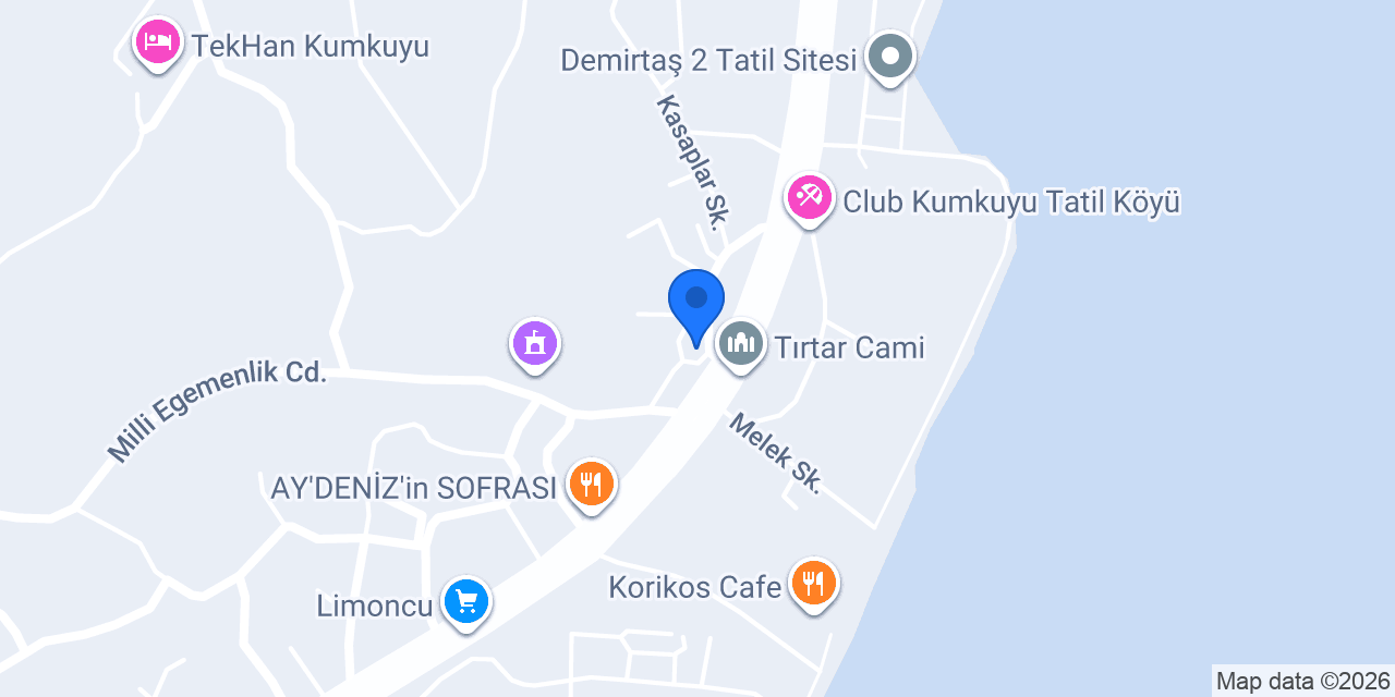 Tırtar Kahvesi konumu