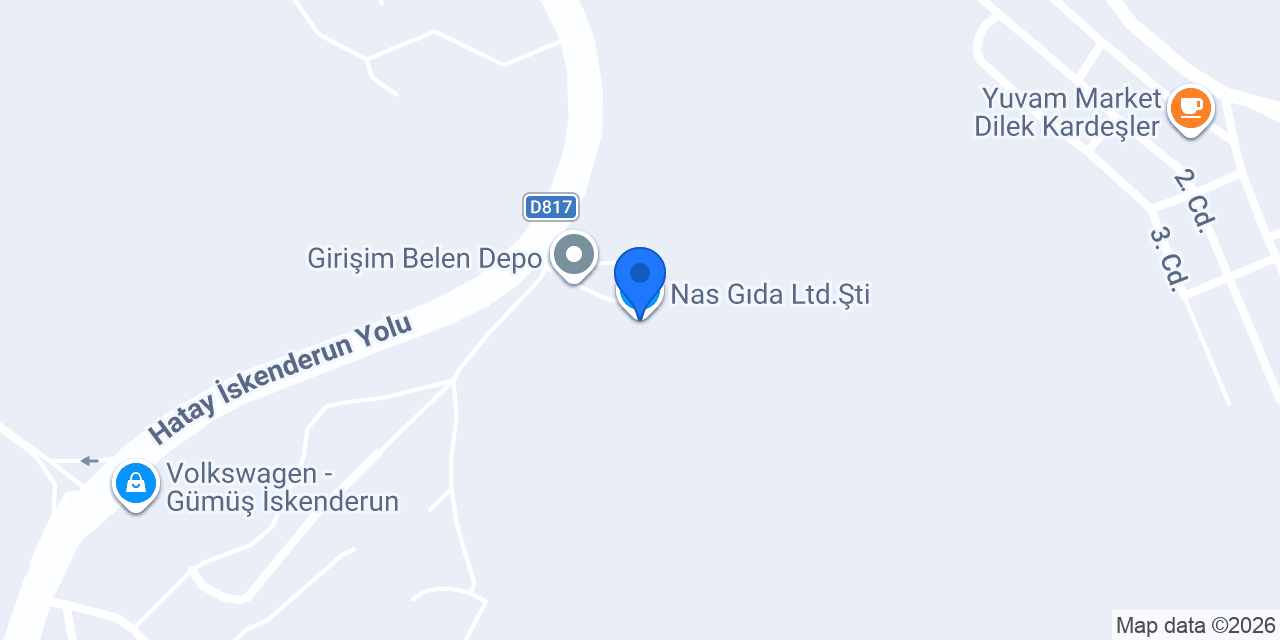 Nas Gıda Ltd.Şti. konumu