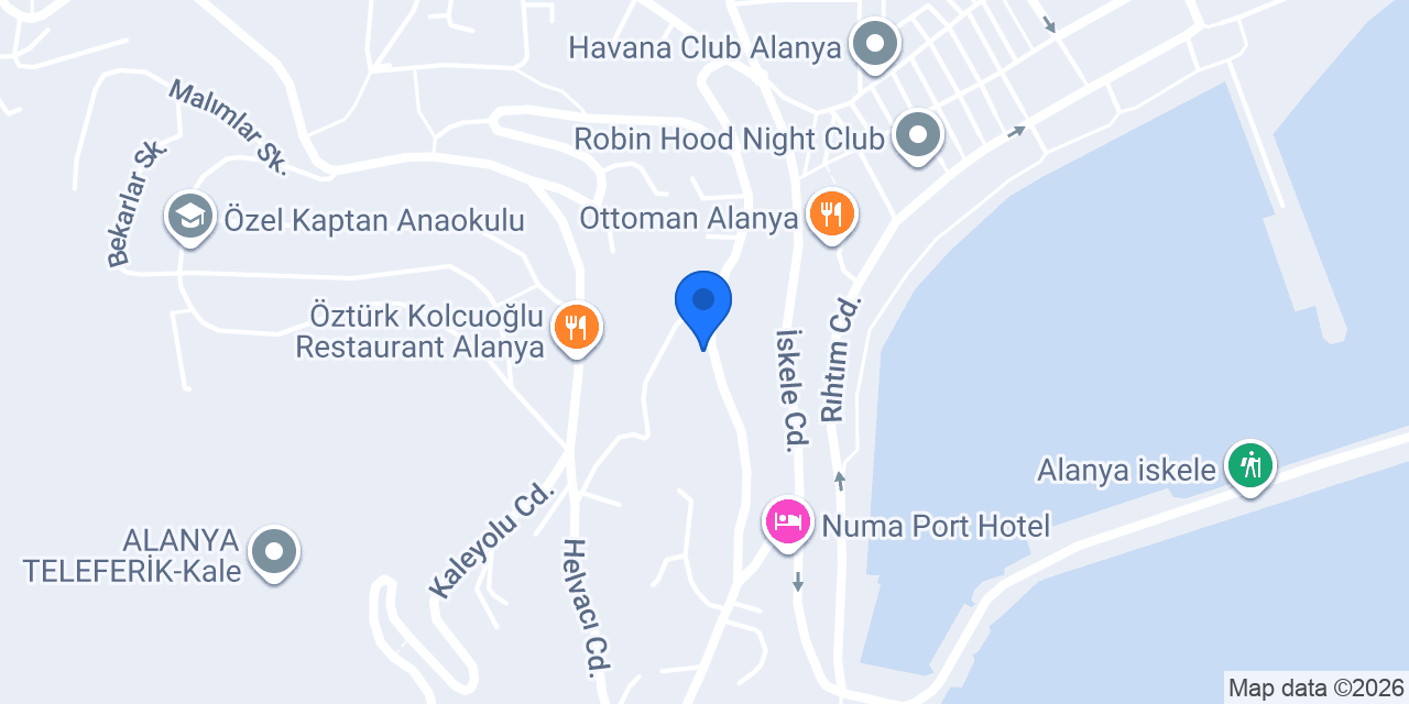 Alanya Üniversitesi - Hamdullah Emin Paşa Kampüsü konumu